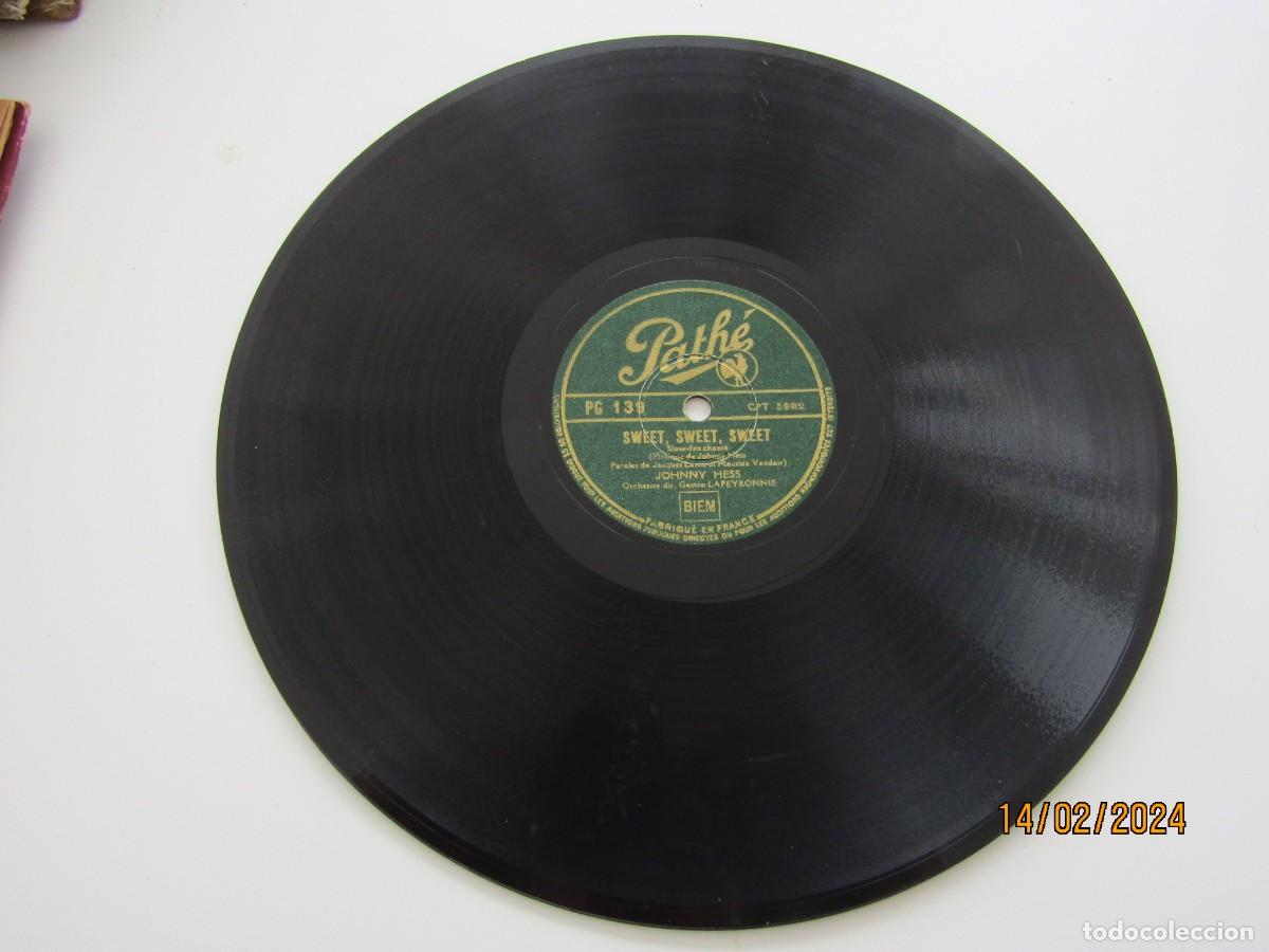 Discos de pizarra: Disco pizarra gram&oacute;fono PATE FRACES - Foto 2