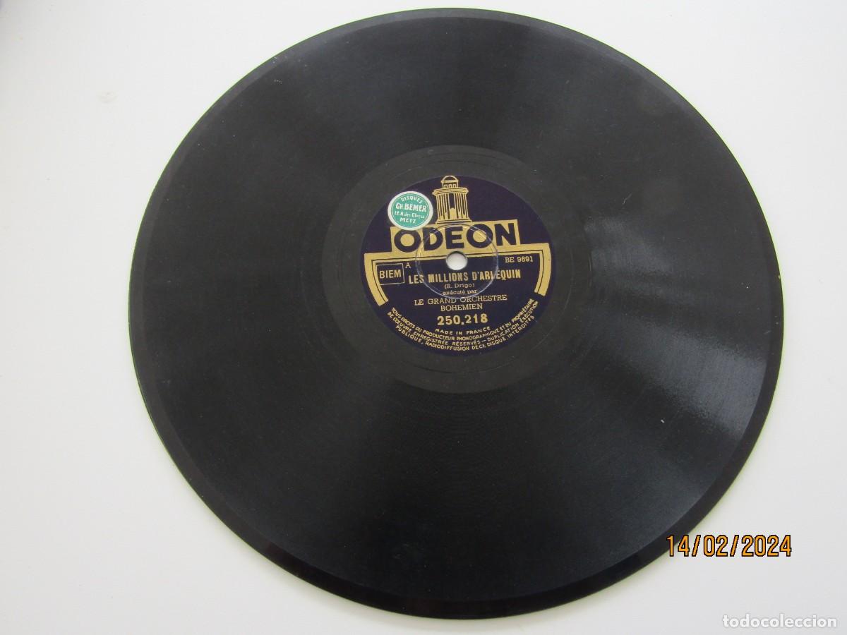 Discos de pizarra: Disco pizarra gram&oacute;fono ODEON FRACES - Foto 1