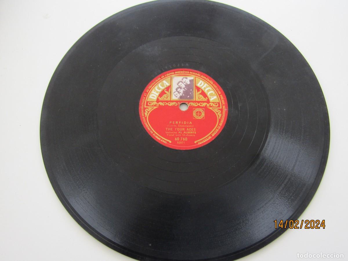 Discos de pizarra: Disco pizarra gram&oacute;fono DECCA FRACES - Foto 1