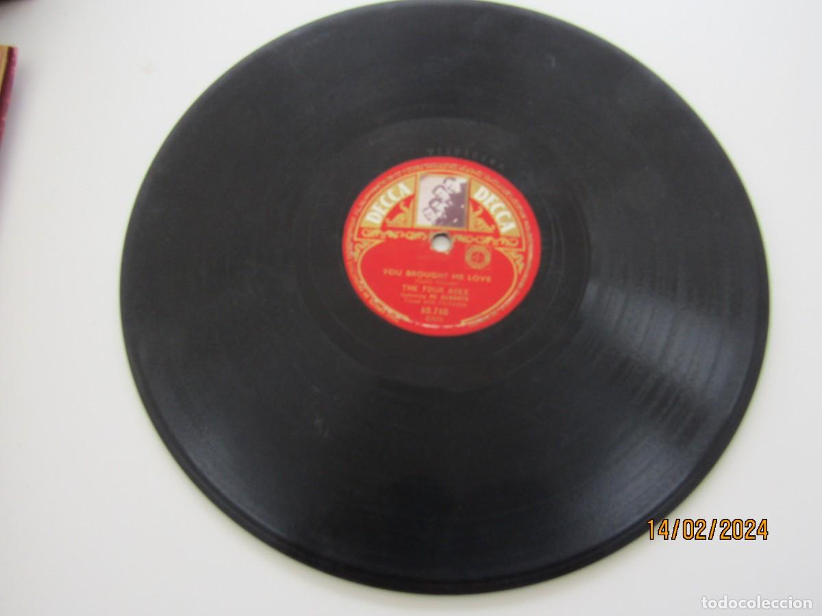 Discos de pizarra: Disco pizarra gram&oacute;fono DECCA FRACES - Foto 2