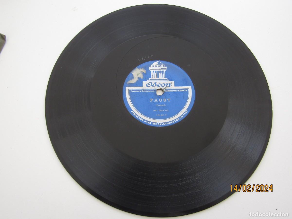 Discos de pizarra: Disco pizarra gram&oacute;fono ODEON BARCELONA - Foto 3