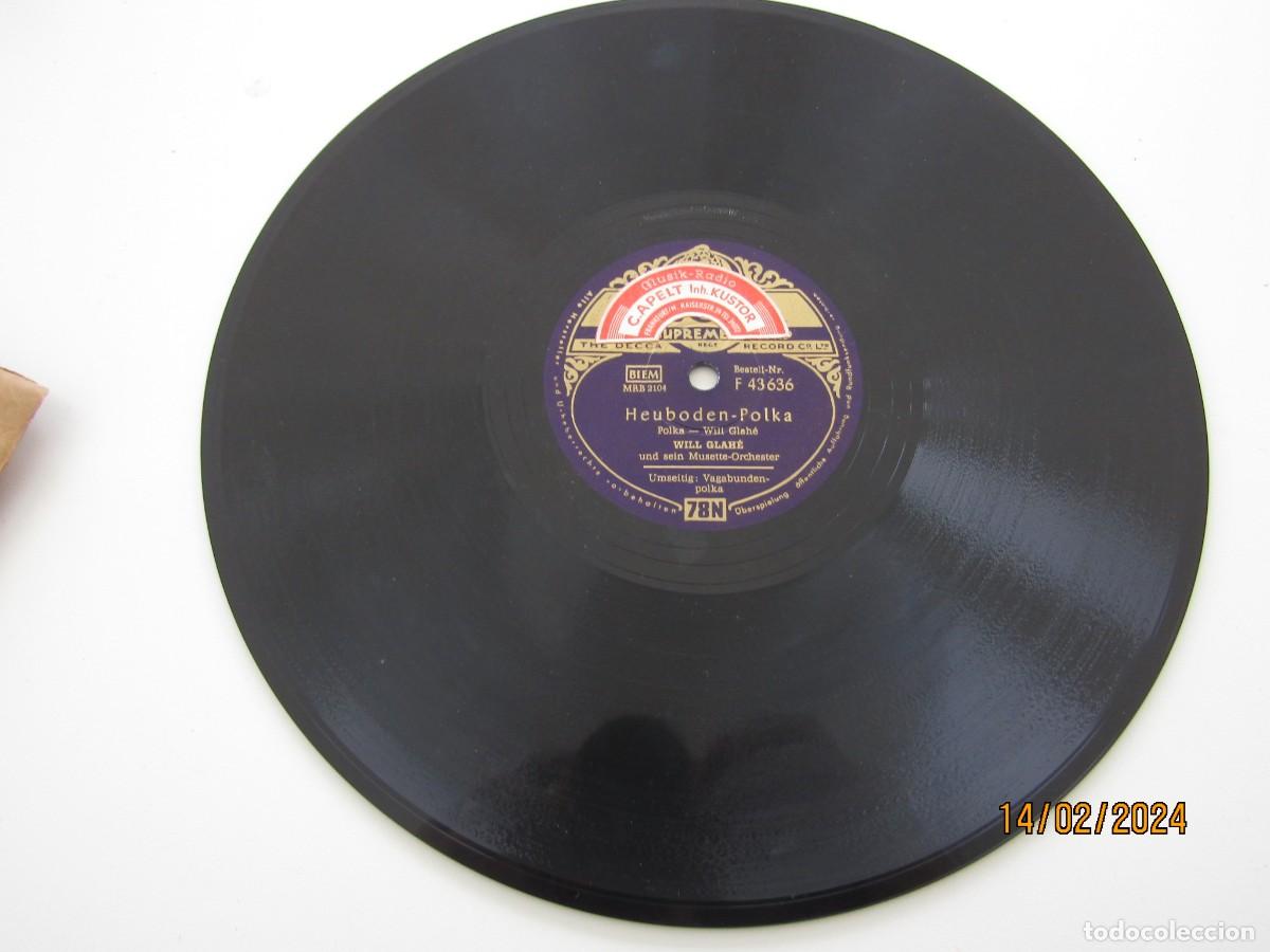 Discos de pizarra: Disco pizarra gram&oacute;fono DECCA FRACES - Foto 1