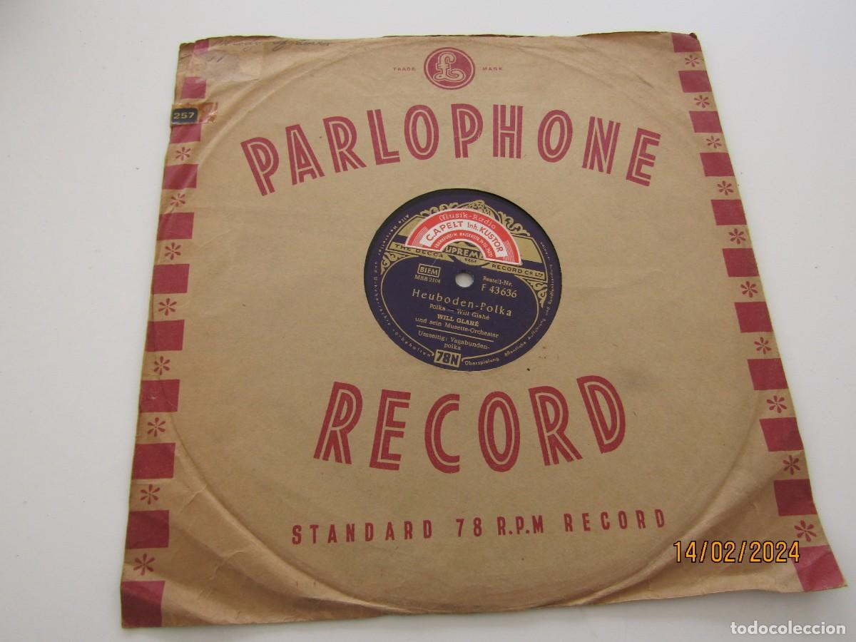 Discos de pizarra: Disco pizarra gram&oacute;fono DECCA FRACES - Foto 2