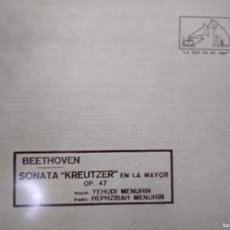 Discos de pizarra: BEETHOVEN - SONATA KREUTZER EN LA MAYOR OP. 47 - LA VOZ DE SU AMO - 8 DISCOS DE PIZARRA / V-687