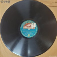 Discos de pizarra: DISCO 78 RPM - LA VOZ DE SU AMO - IRMA VILA - QUE LINDO ES MICHOACÁN / LA CHIQUITITA - GRAMÓFONO