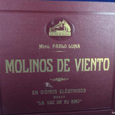 Discos de pizarra: ÁLBUM COMPLETO ZARZUELA MOLINOS DE VIENTO DISCOS DE PIZARRA, LA VOZ DE SU AMO. DÉCADA 1930 GRAMÓFONO