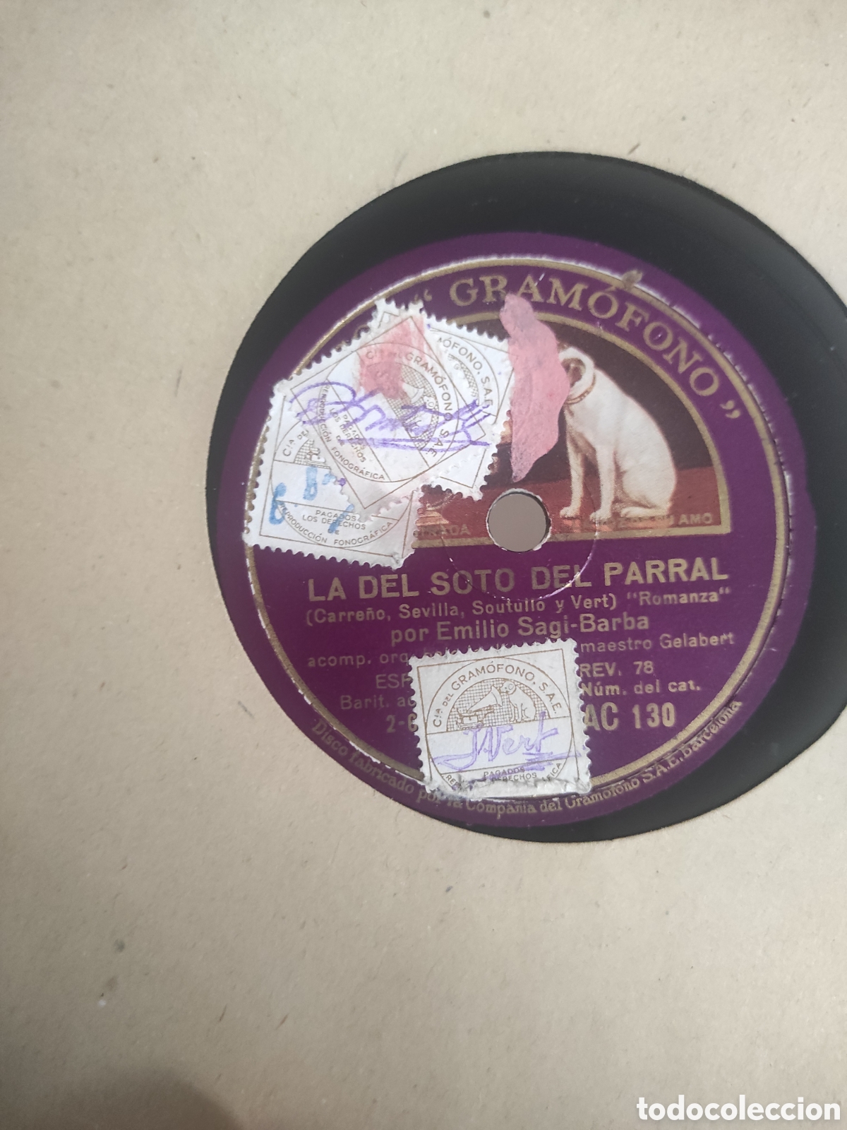 Discos de pizarra: Disco Pizarra La del soto del Parral - Foto 2