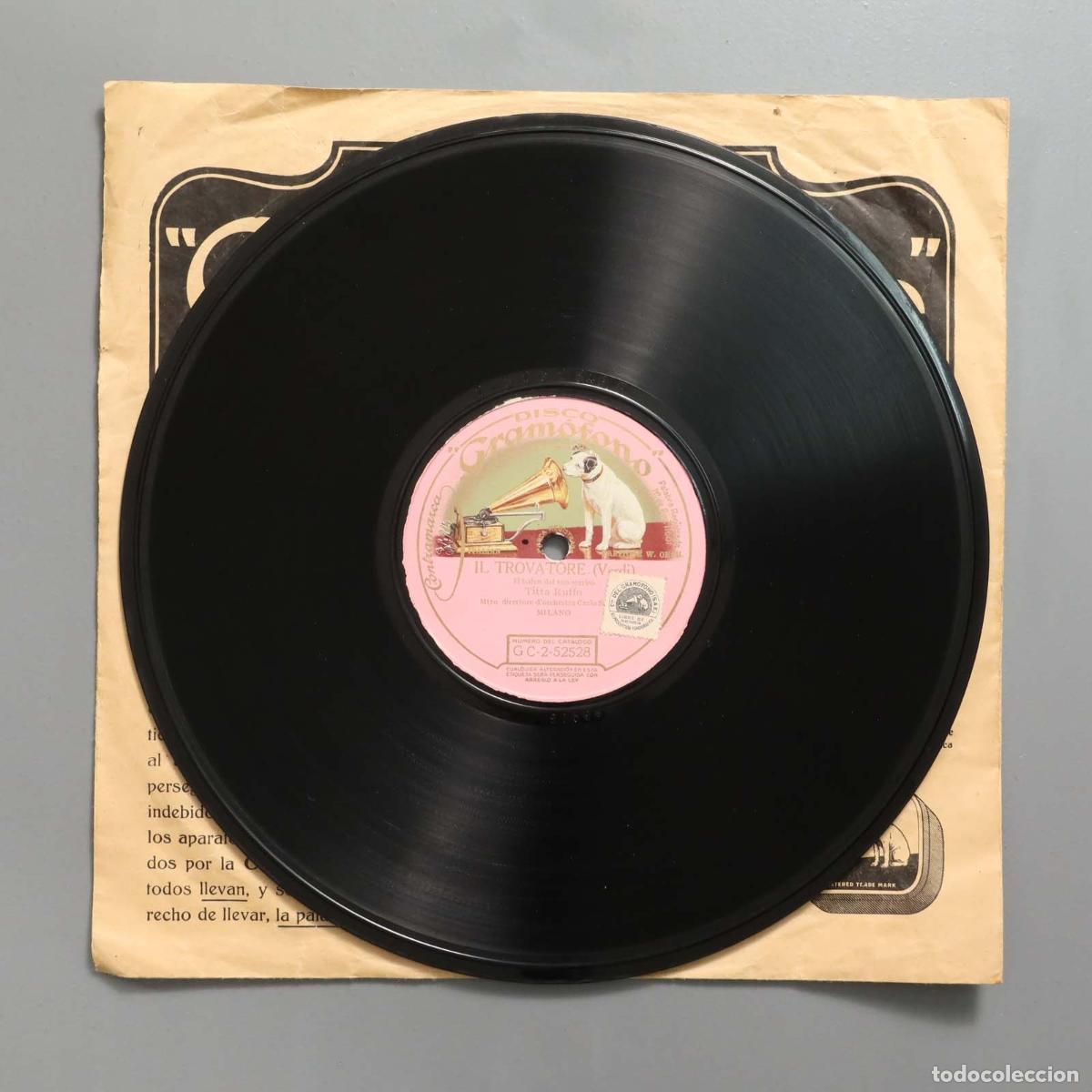 Discos de pizarra: DISCO PIZARRA. IL TROVATORE. VERDI - Foto 1