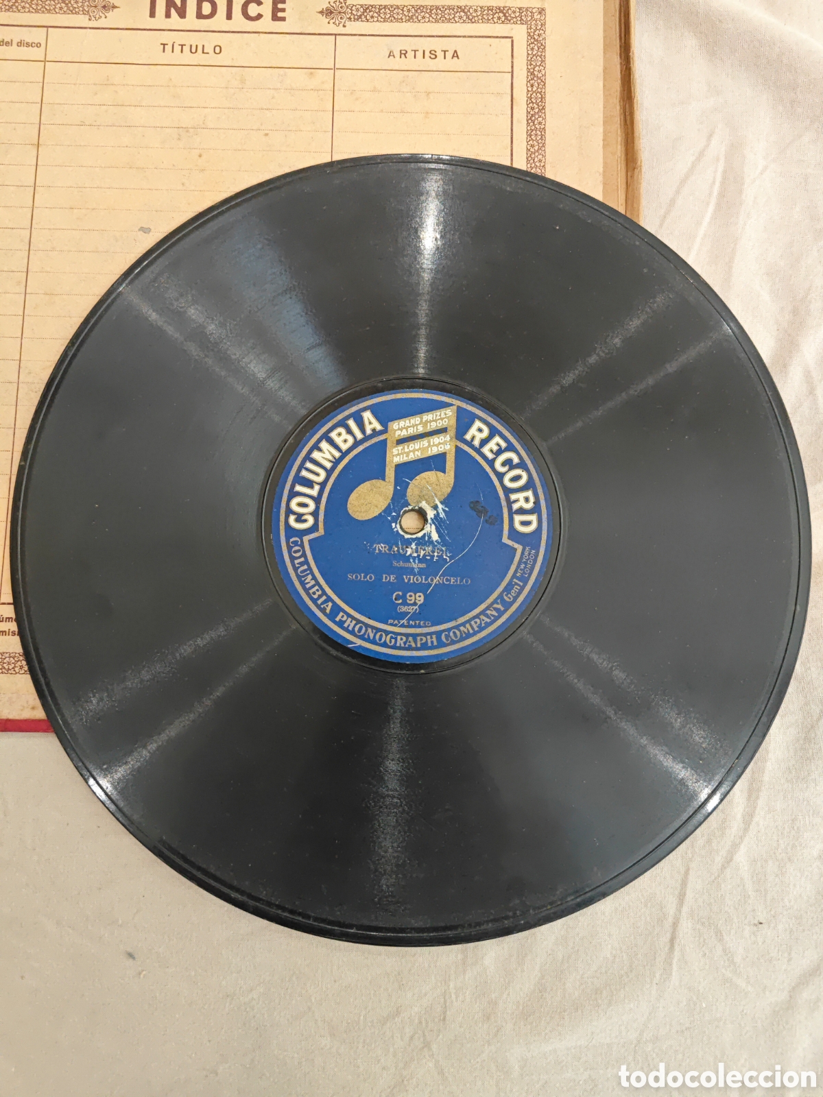 Discos de pizarra: Edna Mazurka - Traumerel. Disco pizarra - Foto 2