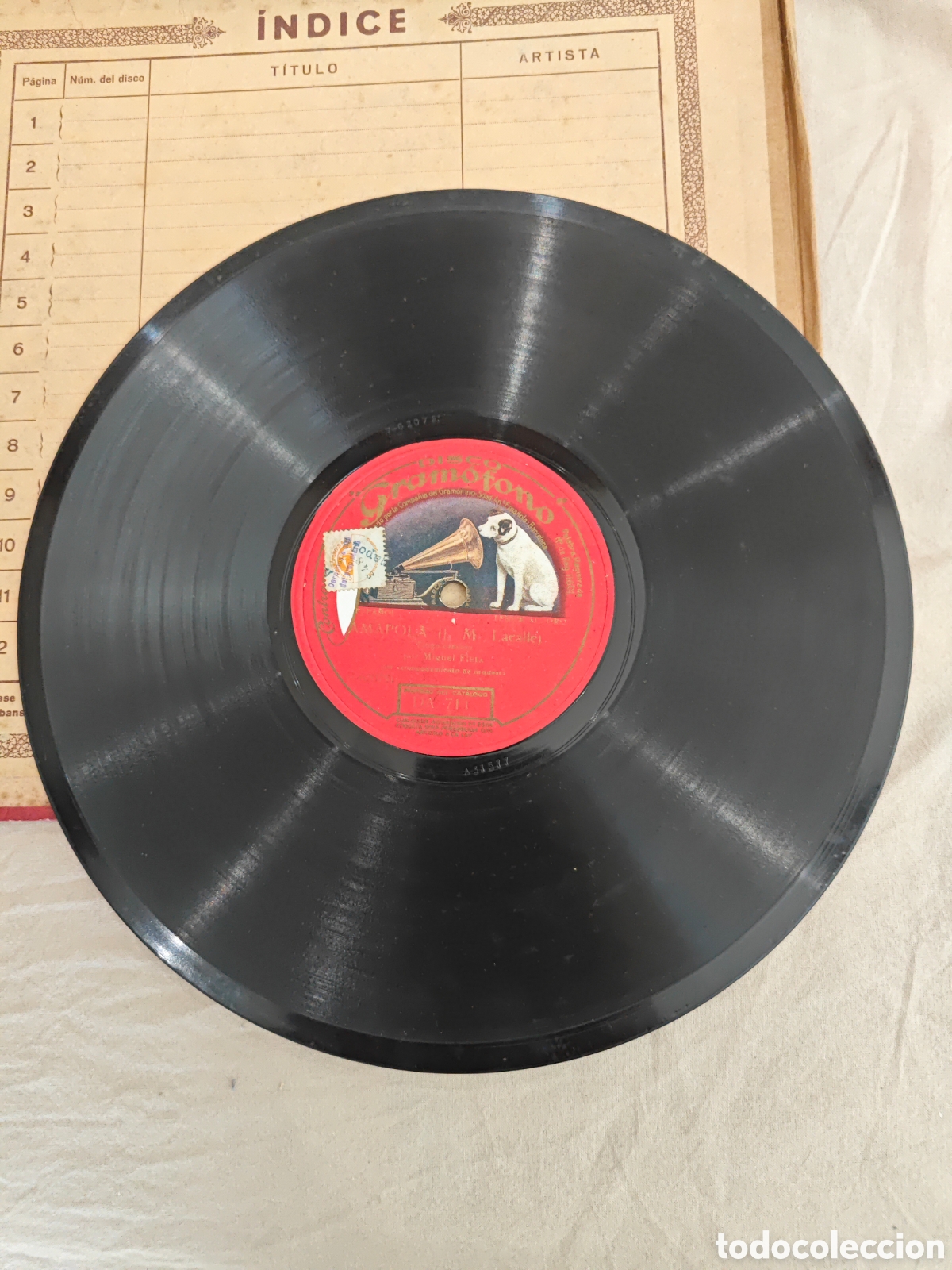 Discos de pizarra: Amapola - Bimba non tavvicinar. Disco pizarra - Foto 1