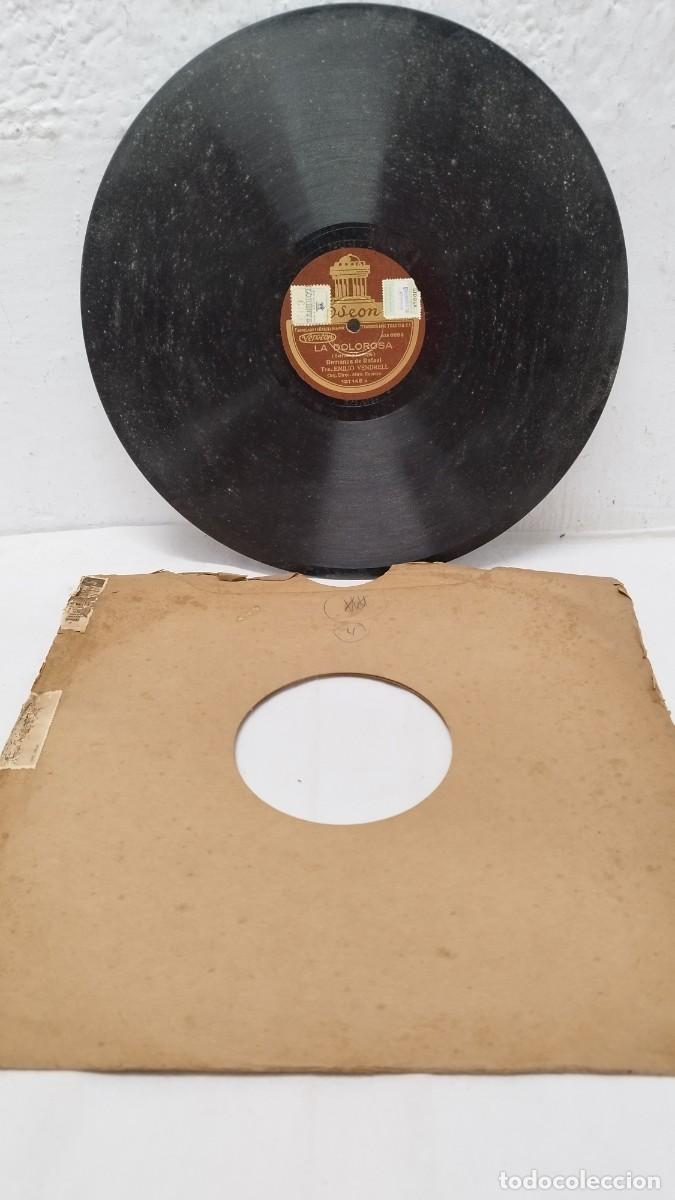 Discos de pizarra: La Dolorosa,Serrano y Lorente.Vinilo Gram&oacute;fono 10&rdquo; pizarra - Foto 1