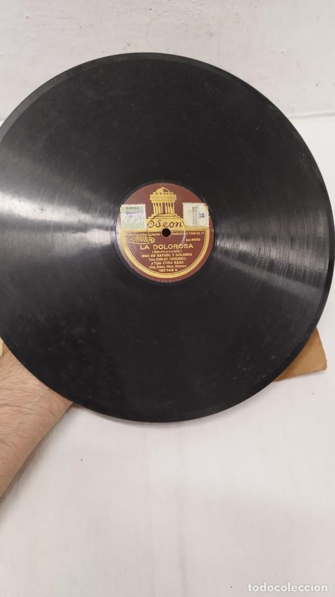Discos de pizarra: La Dolorosa,Serrano y Lorente.Vinilo Gram&oacute;fono 10&rdquo; pizarra - Foto 3