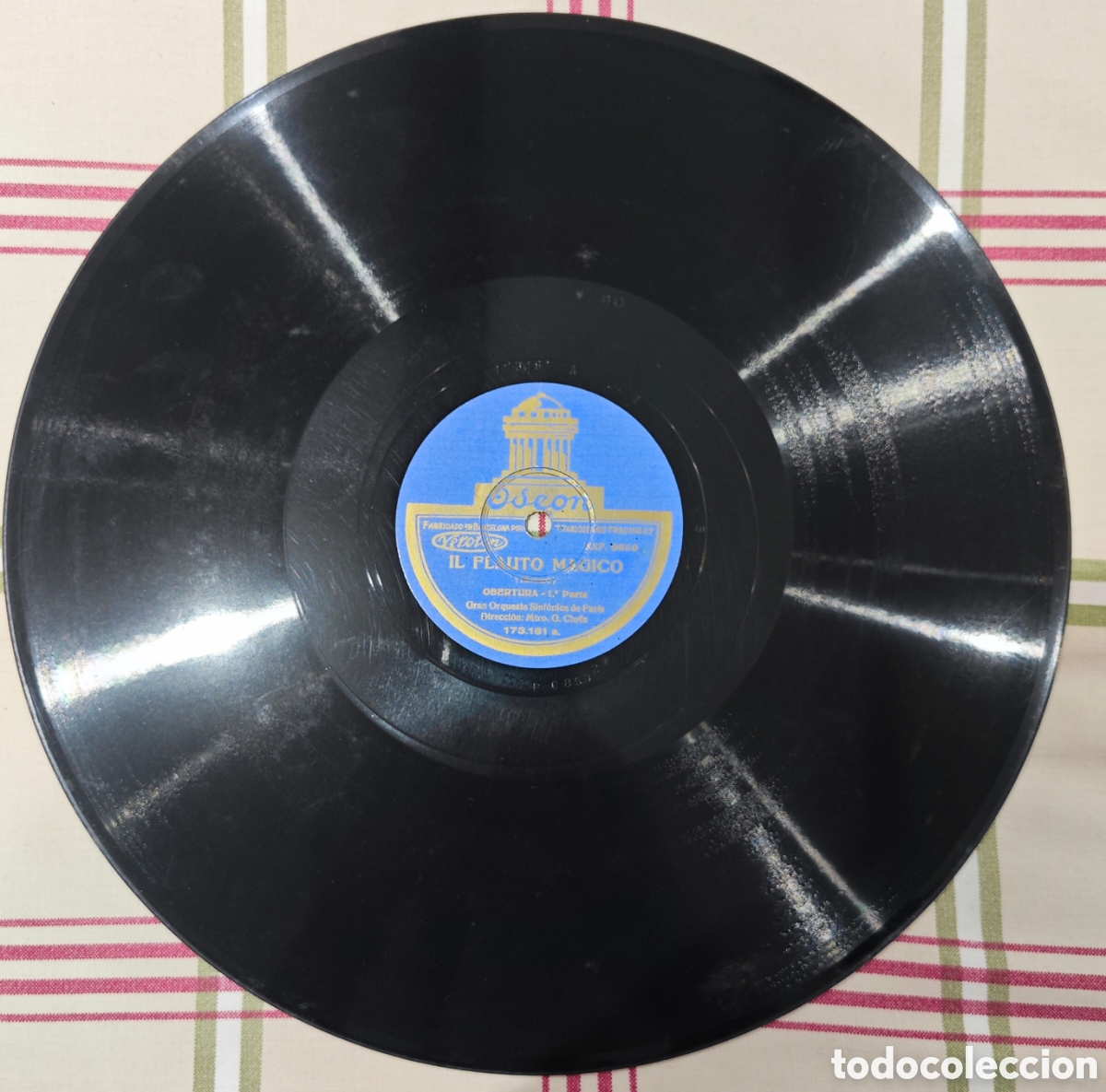 Discos de pizarra: Il flauto magico (Gran Orquesta Sinf&oacute;nica de Par&iacute;s) - Disco pizarra - Foto 1