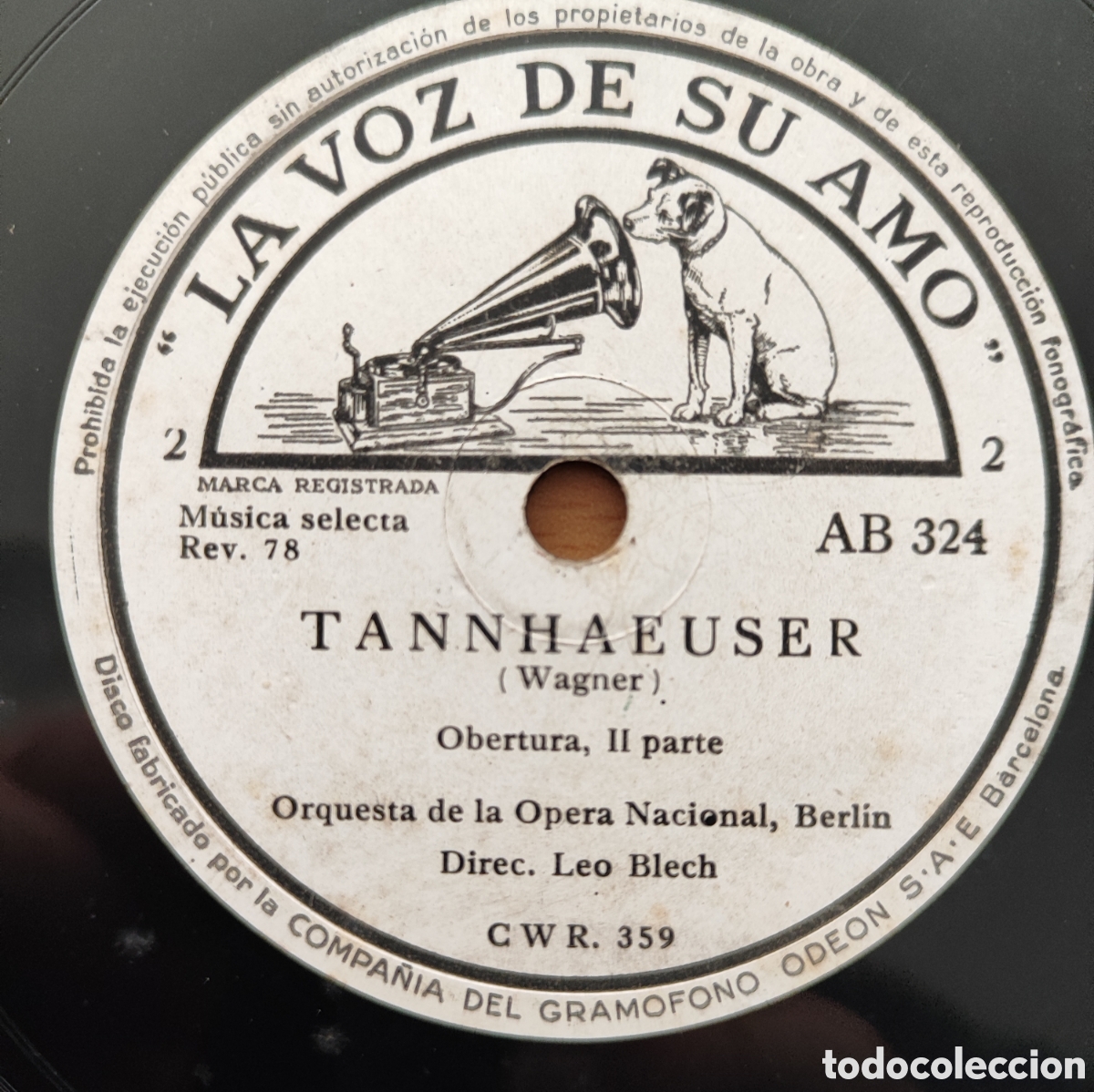 Discos de pizarra: TANNHAEUSER - WAGNER - ORQUESTA OPERA NACIONAL BERLIN - Foto 5