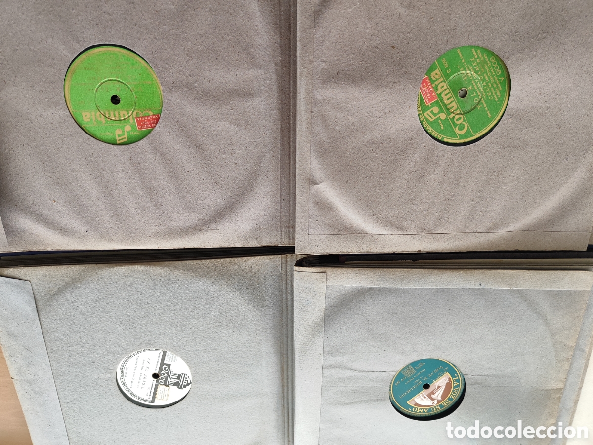 Discos de pizarra: LOTE DE 3 ALBUMES CON 25 DISCOS DE PIZARRA - Foto 3