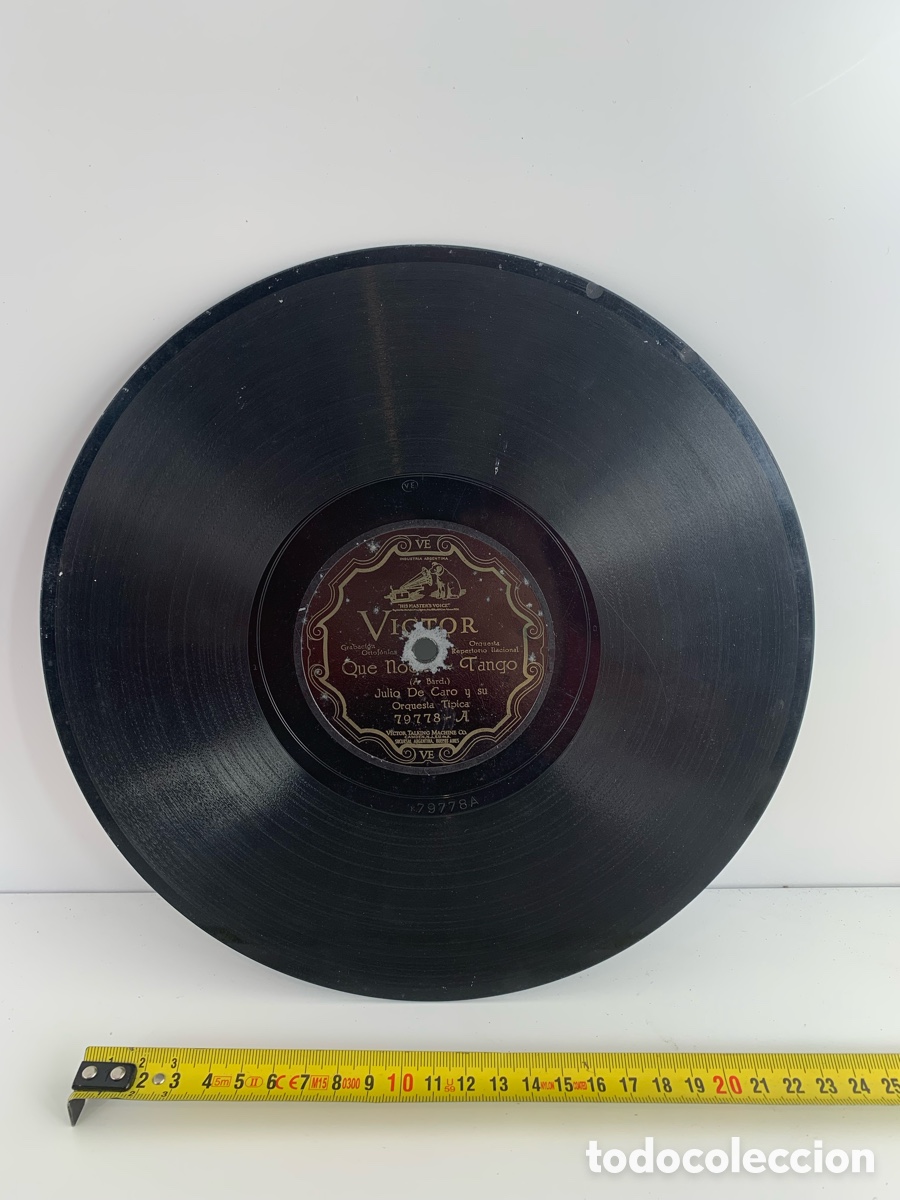 Discos de pizarra: 01_disco la voz de su amo / Recuerdo de tango - Foto 2