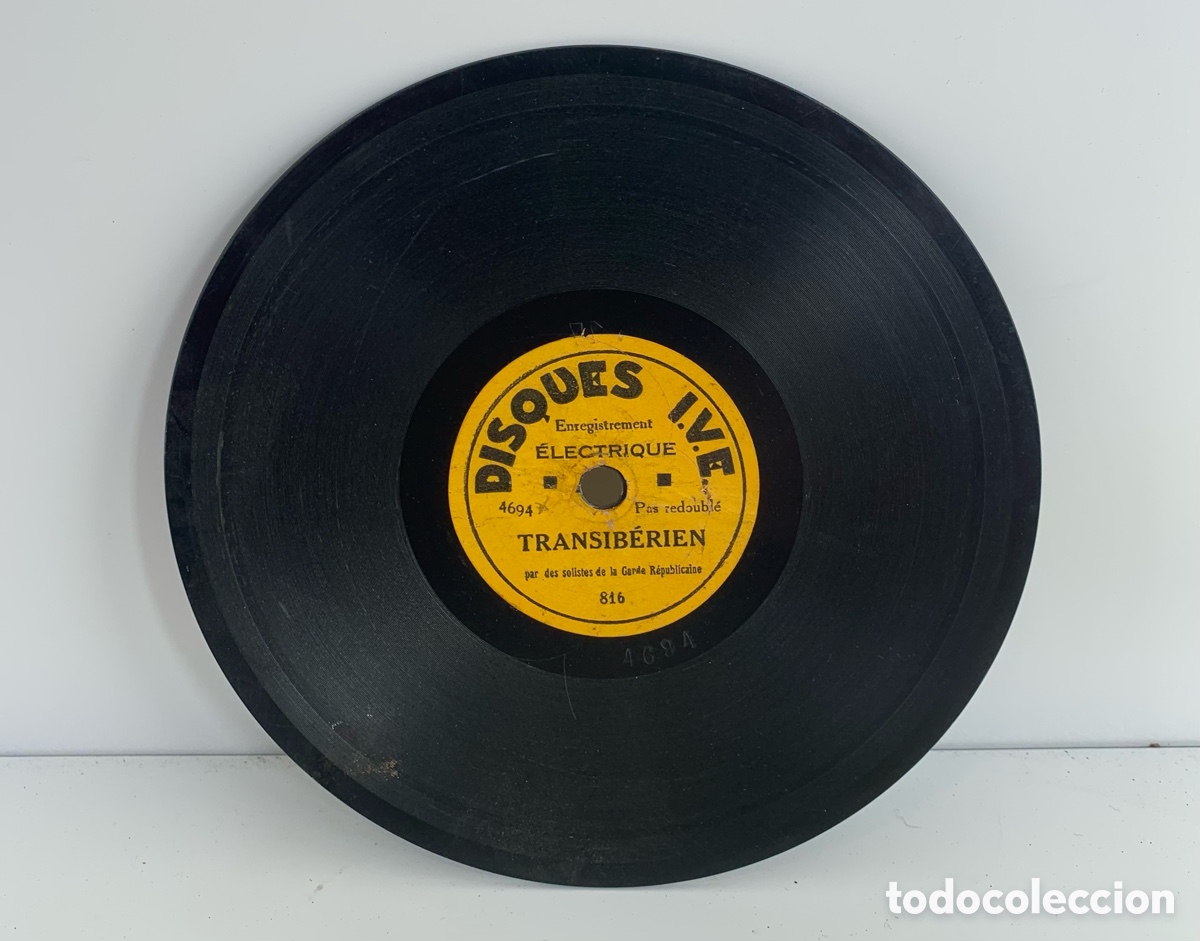 Discos de pizarra: 01_ Lote discos pizarra Disques I.V.E. 15 cm - Foto 2