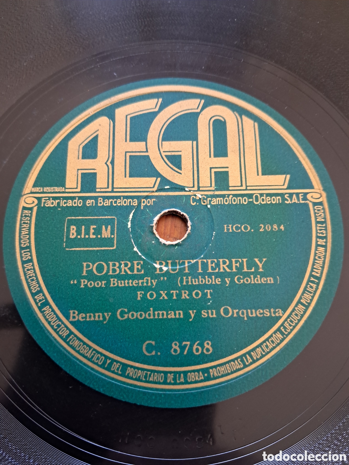 Discos de pizarra: Benny Goodman &rdquo;pobre butterfly/hora stacato&rdquo; - Foto 3
