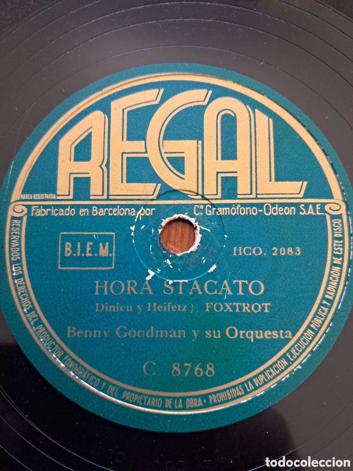 Discos de pizarra: Benny Goodman &rdquo;pobre butterfly/hora stacato&rdquo; - Foto 1