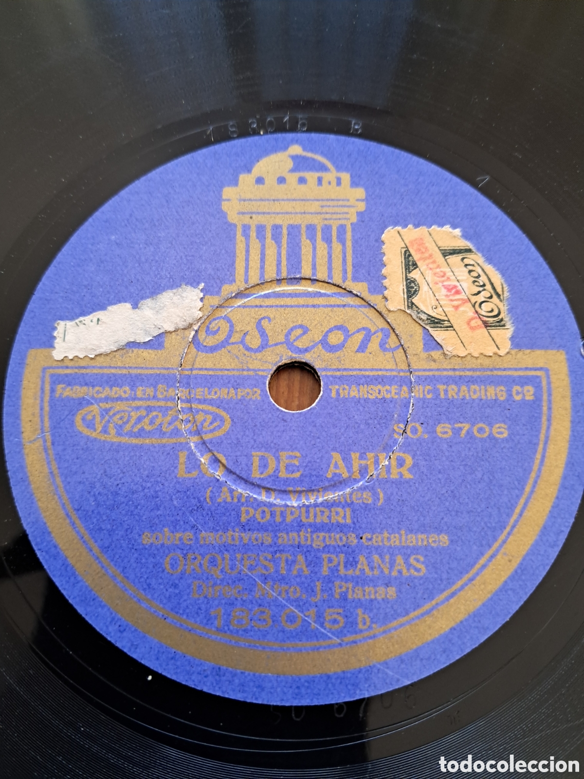 Discos de pizarra: Orquesta Planas - Foto 1