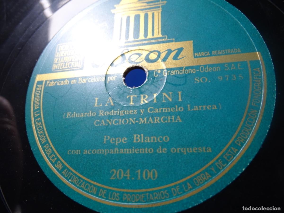 Discos de pizarra: DISCO PIZARRA EL GITANO SE&Ntilde;ORITO, FARRUCA. LA TRINI. PEPE BLANCO. - Foto 1