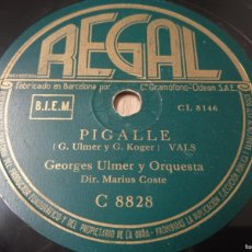 Discos de pizarra: GEORGES ULMER Y SU ORQUESTA. 78 RPM.