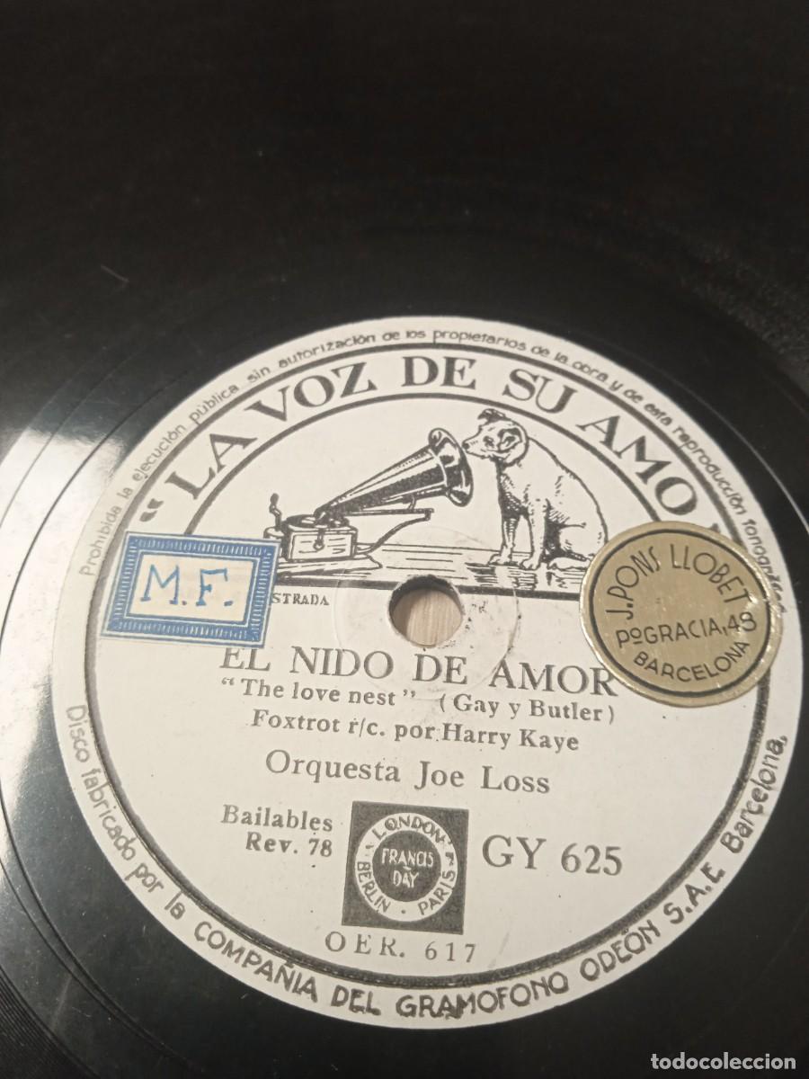 Discos de pizarra: Orquesta Joe Los. Nido de Amor. Fox Trot - Foto 1