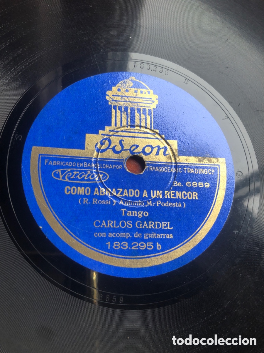 Discos de pizarra: Luces de Buenos Aires Carlos Gardel - Foto 4