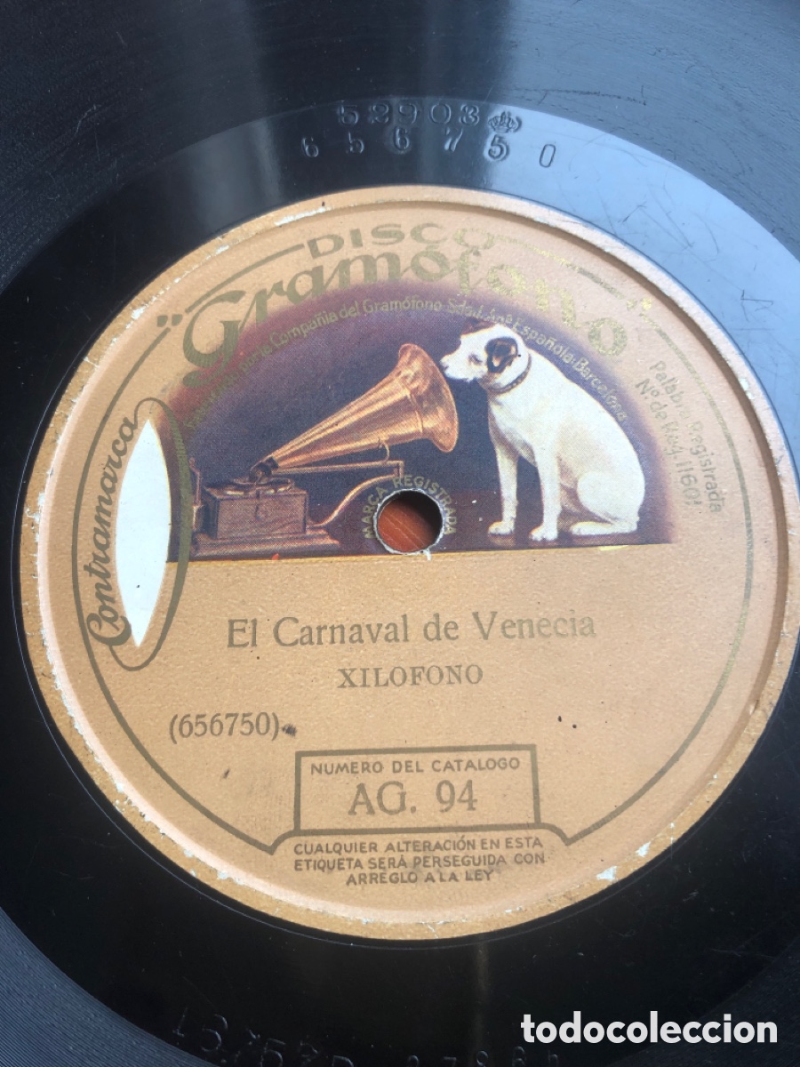 Discos de pizarra: Carnaval de Venecia xil&oacute;fono - Foto 1