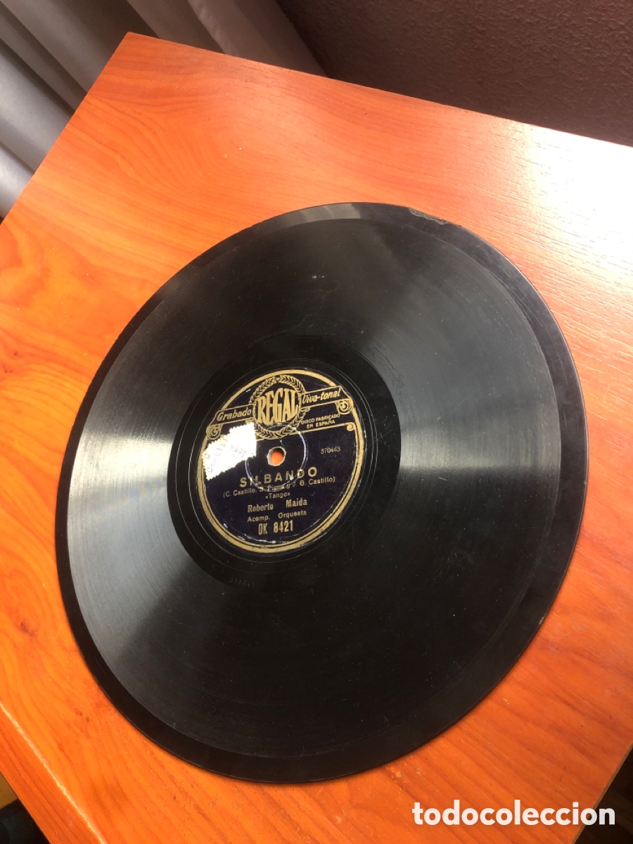 Discos de pizarra: Silbando tango Roberto maida - Foto 2