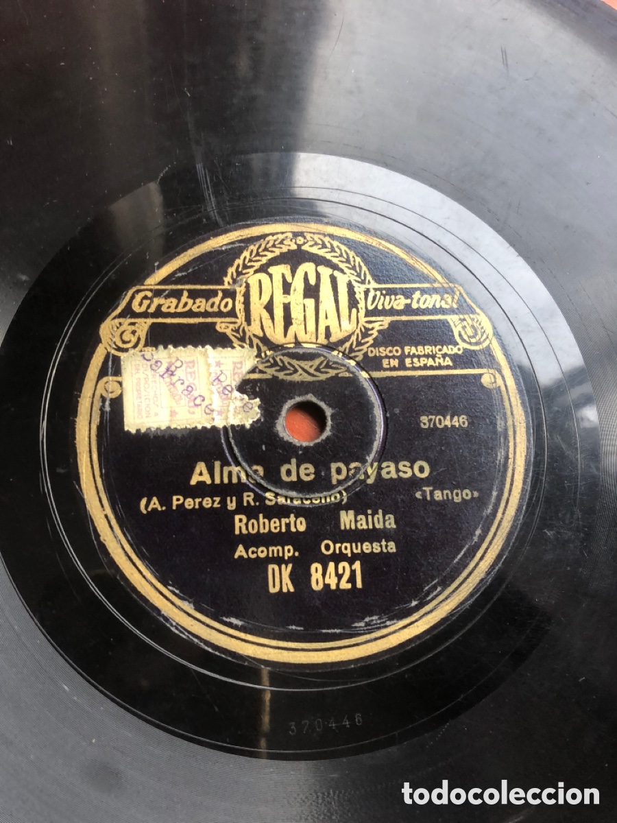 Discos de pizarra: Silbando tango Roberto maida - Foto 4