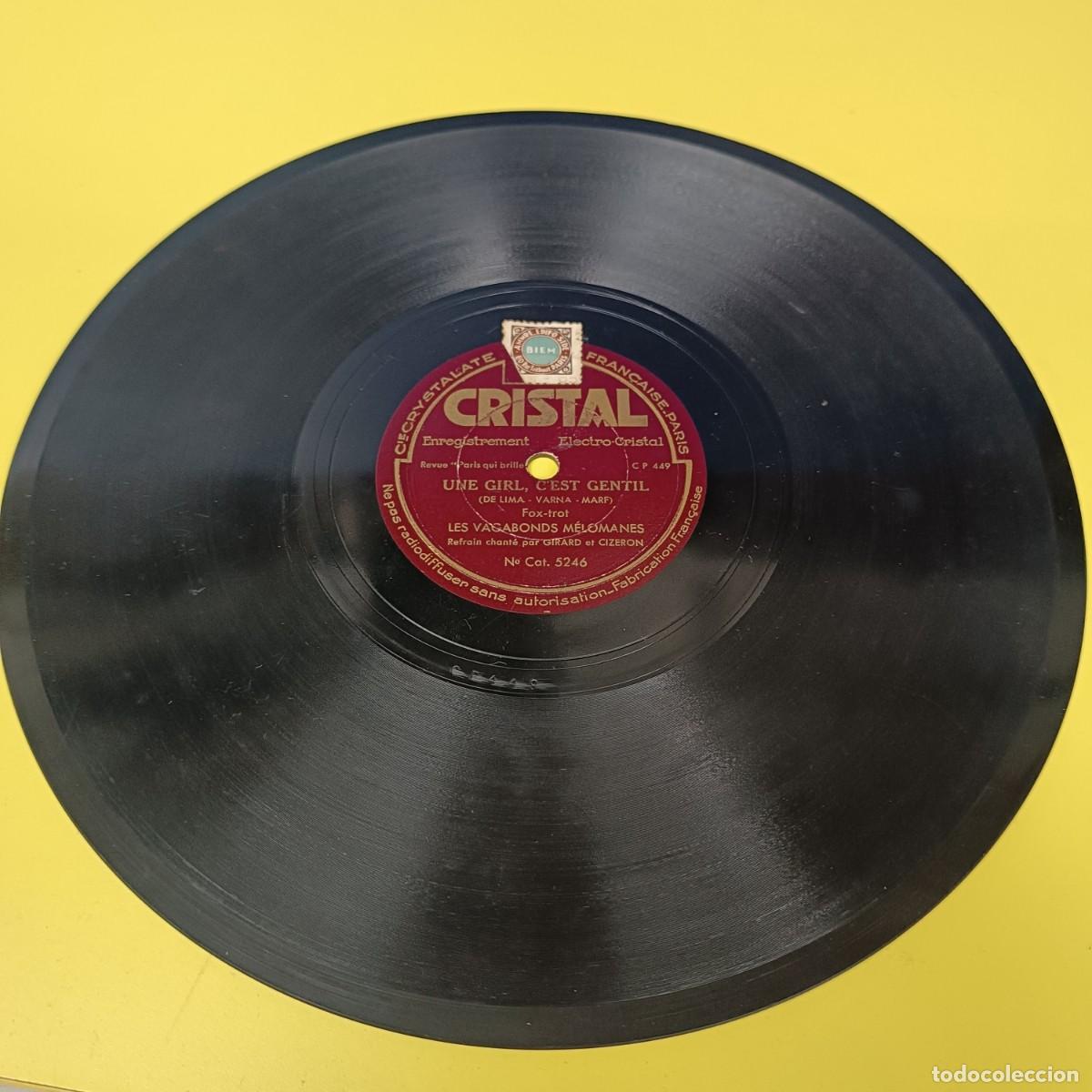 Discos de pizarra: UNE GIRL, CEST GENTIL / DANS LES BOUGES LA NUIT - LES VAGABONDS MELOMANES - DISCO DE PIZARRA - Foto 1