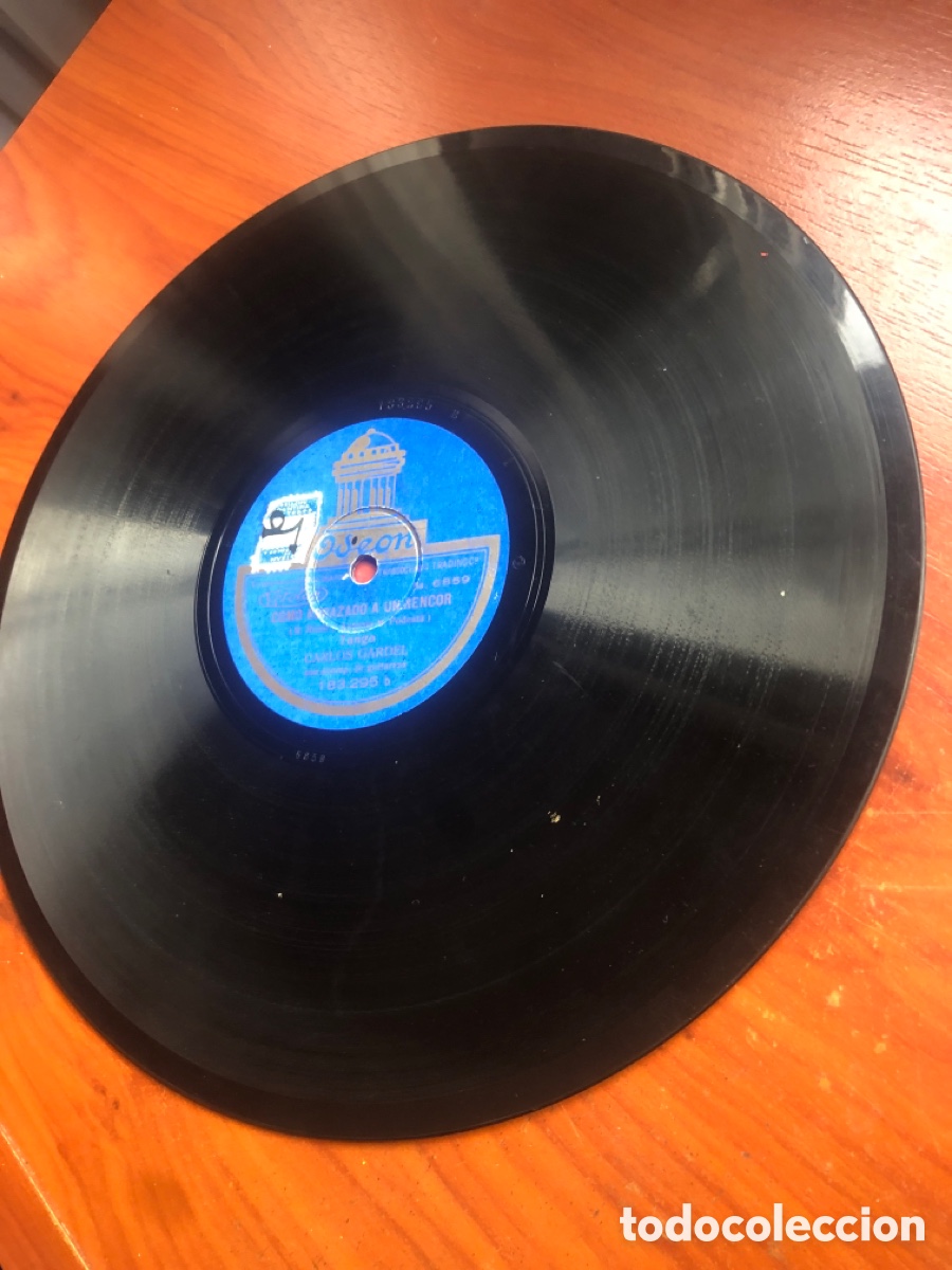 Discos de pizarra: Como abrazado a un rencor Carlos Gardel - Foto 2