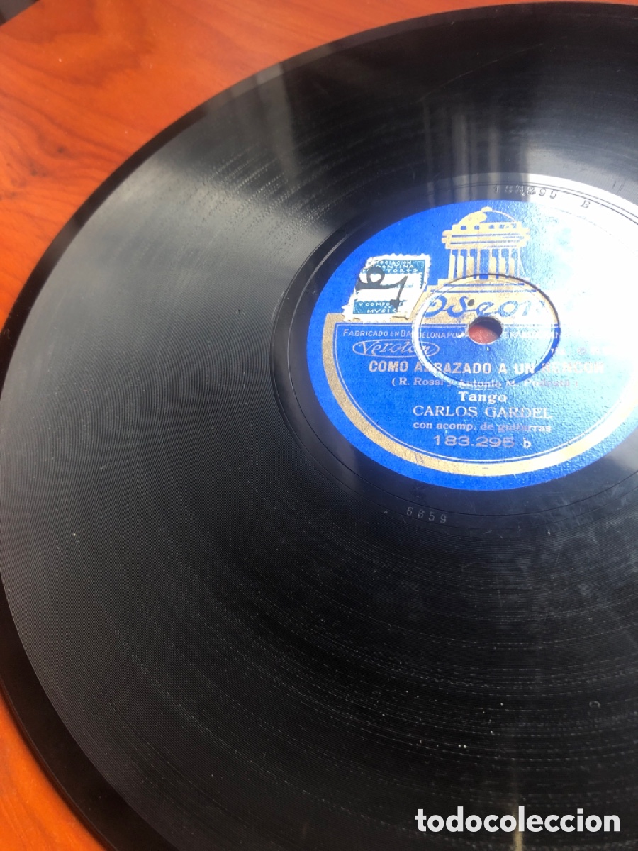 Discos de pizarra: Como abrazado a un rencor Carlos Gardel - Foto 3