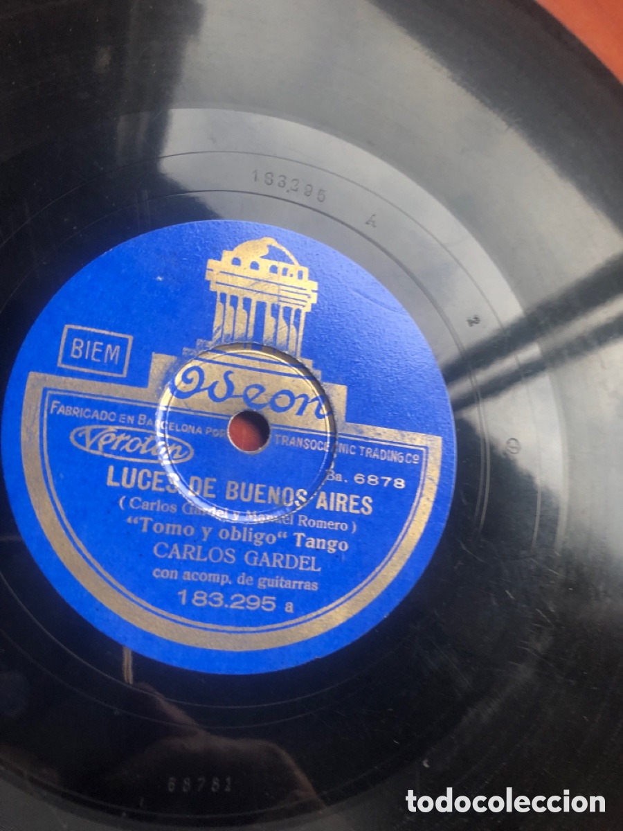 Discos de pizarra: Como abrazado a un rencor Carlos Gardel - Foto 4