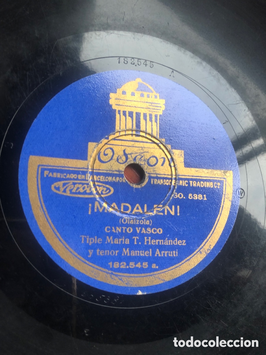 Discos de pizarra: Madalen canto vasco - Foto 1
