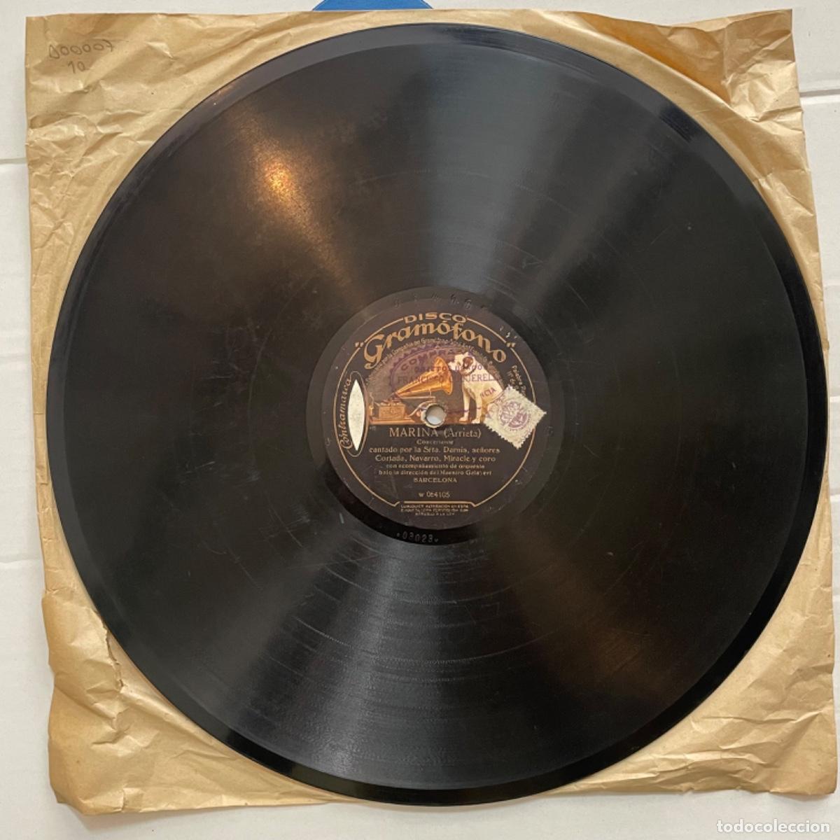 Discos de pizarra: Disco &ldquo;Gram&oacute;fono&rdquo; - Marina (Arrieta) - 064102 - Foto 2
