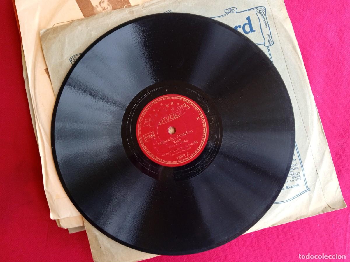 Discos de pizarra: Discos antiguos de pizarra de 25 cm para gram&oacute;fono - Foto 3