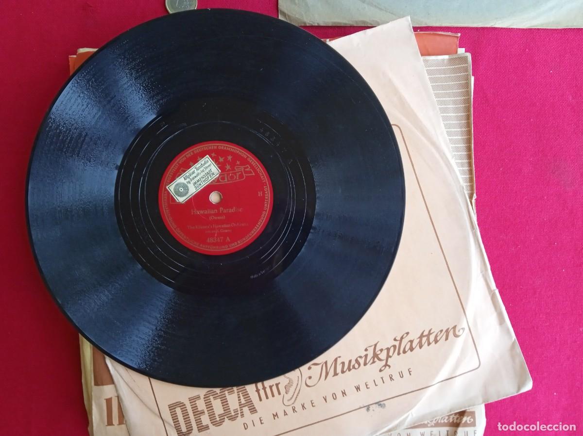 Discos de pizarra: Discos antiguos de pizarra de 25 cm para gram&oacute;fono - Foto 5