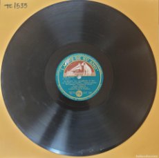 Discos de pizarra: DISCO 78 RPM - LA VOZ DE SU AMO - JORGE NEGRETE - AUNQUE LO QUIERAN O NO / CHAPARRITA CUERPO DE UVA