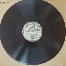 Discos de pizarra: DISCO 78 RPM - LA VOZ DE SU AMO - JORGE NEGRETE Y VARGAS - ESOS ALTOS DE JALISCO / YO SOY MEXICANO