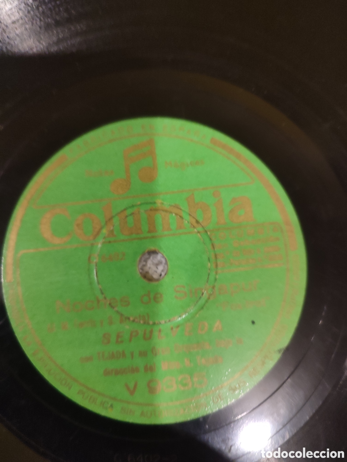 Discos de pizarra: Discos de gram&oacute;fono Noches de Singapur. - Foto 2