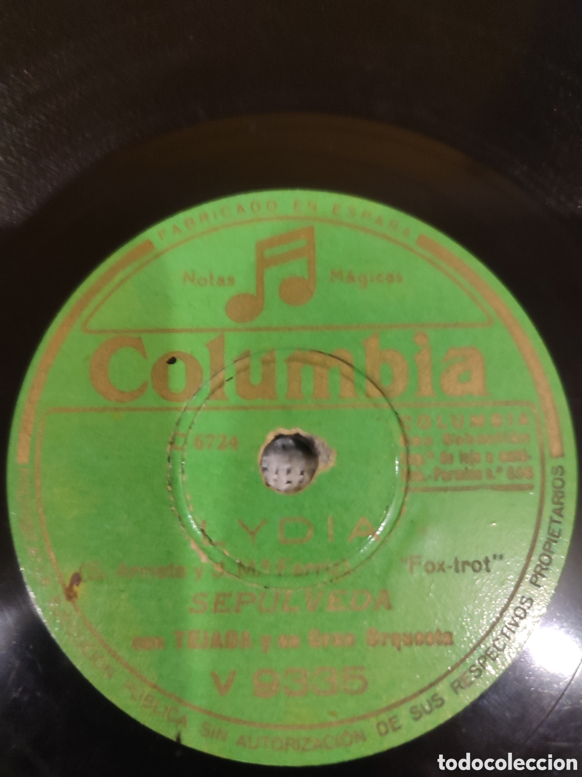 Discos de pizarra: Discos de gram&oacute;fono Noches de Singapur. - Foto 3