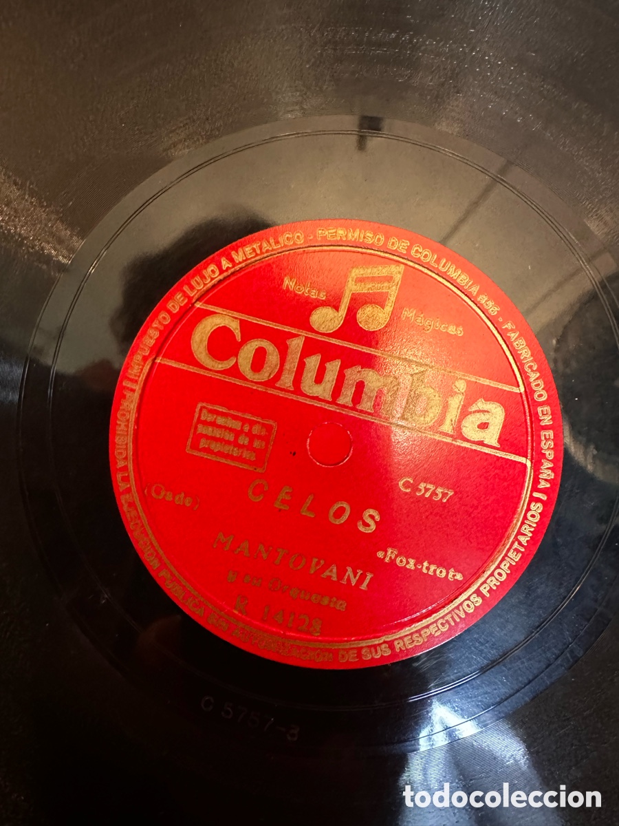Discos de pizarra: CELOS - LA CUMPARSITA - MANTOVANI Y SU ORQUESTA - Foto 3