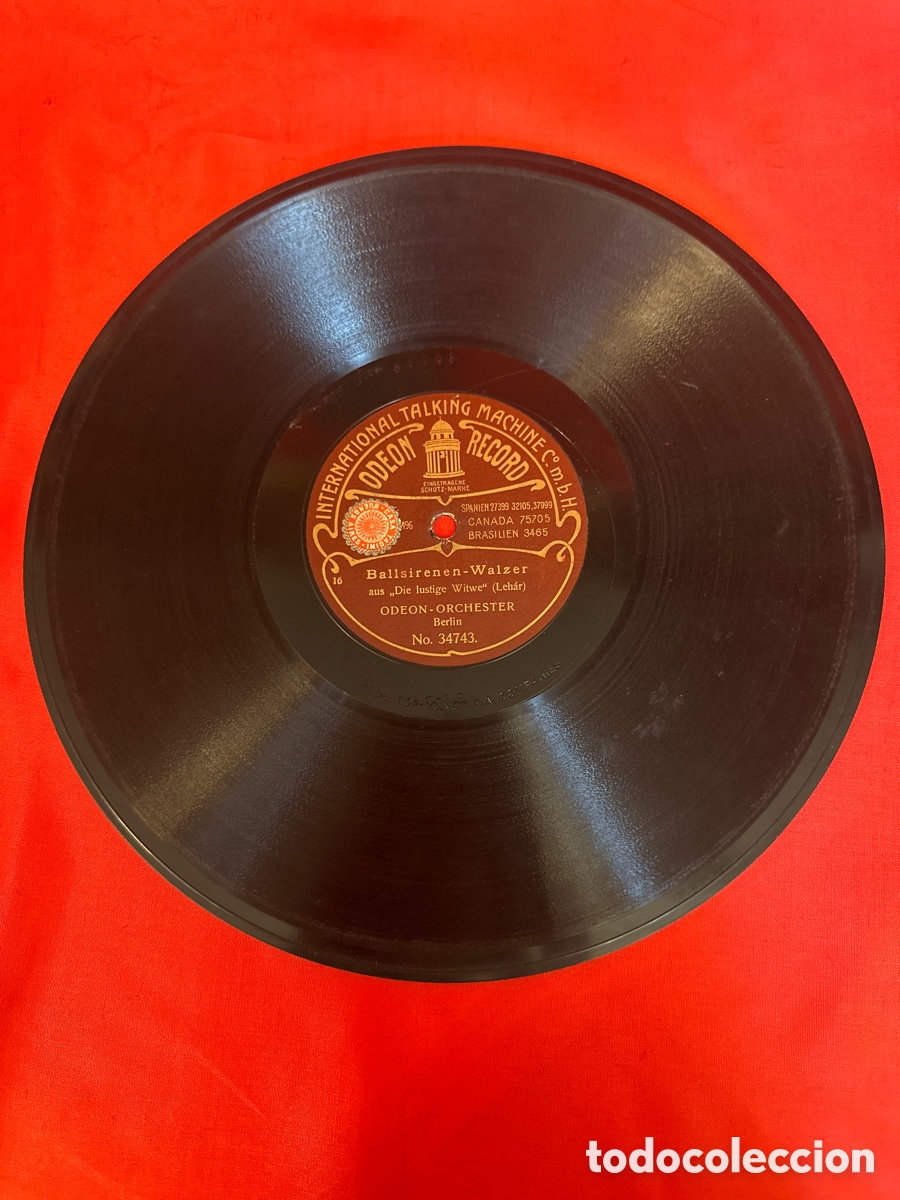 Discos de pizarra: WALZER - INTERMEZZO / BALLSIRENEN - ODEON ORCHESTER - Foto 2
