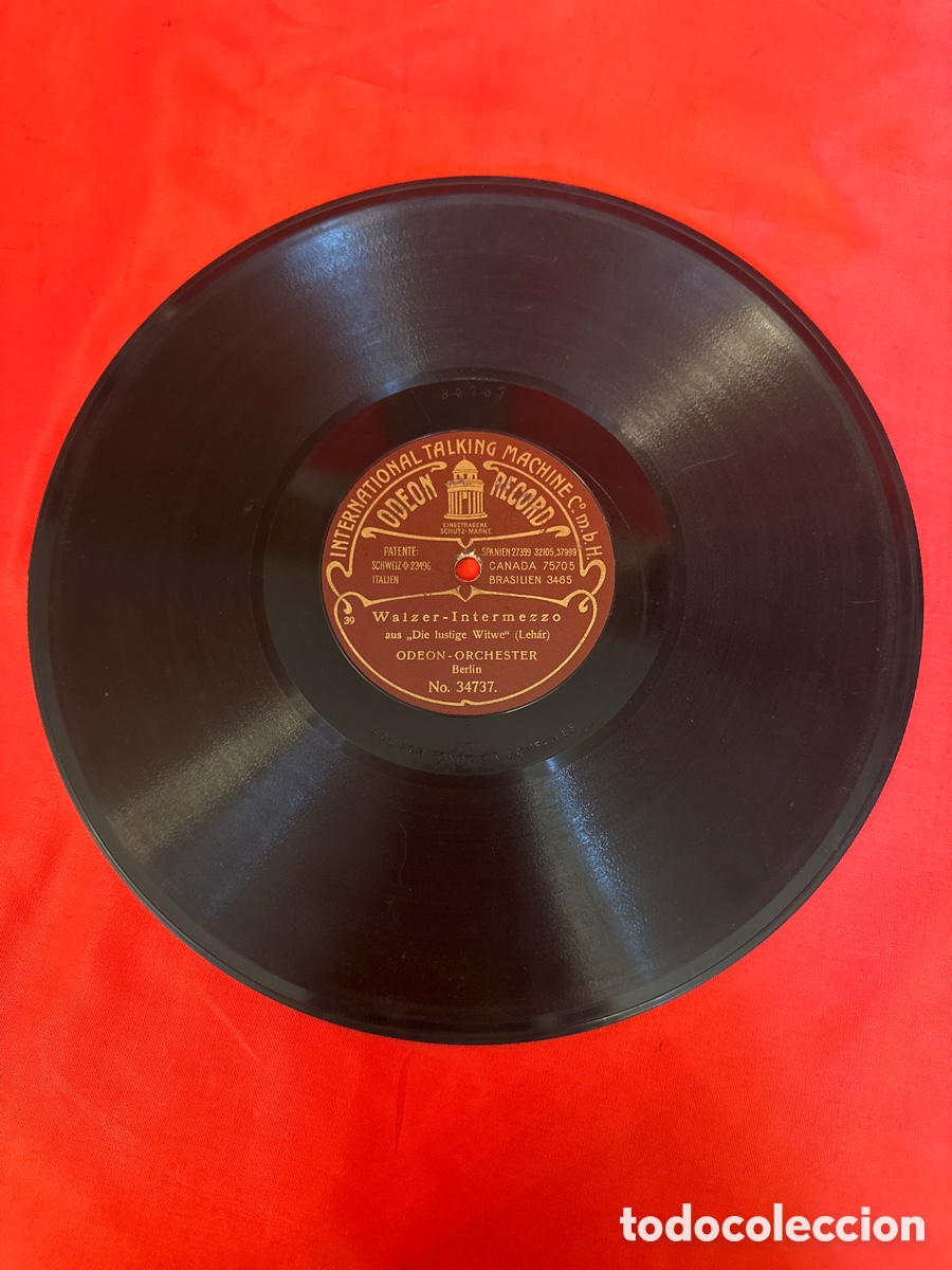 Discos de pizarra: WALZER - INTERMEZZO / BALLSIRENEN - ODEON ORCHESTER - Foto 4