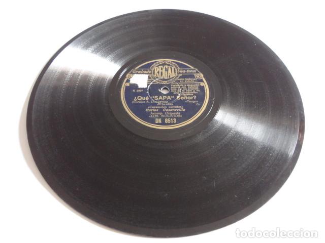 Discos de pizarra: Tango - Carlos Casadevilla - &iquest;Qu&eacute; SAPA Se&ntilde;or? / El Carrill&oacute;n de la Merced - Regal DK 8513 - Foto 4