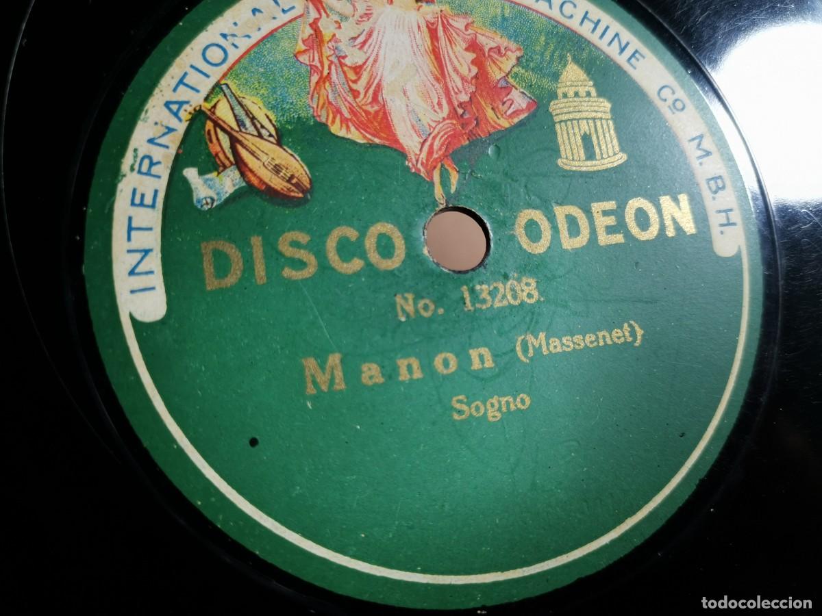 Discos de pizarra: Jules Massenet - MANON-WERTHER ---ODEON n&ordm; 13208-13209 - Foto 2