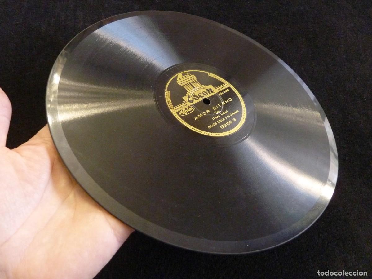 Discos de pizarra: AMOR GITANO - LA DIVORCIADA. DAJOS BELA (VIOLIN) Y SU ORQUESTA. ODEON 193105 - Foto 2
