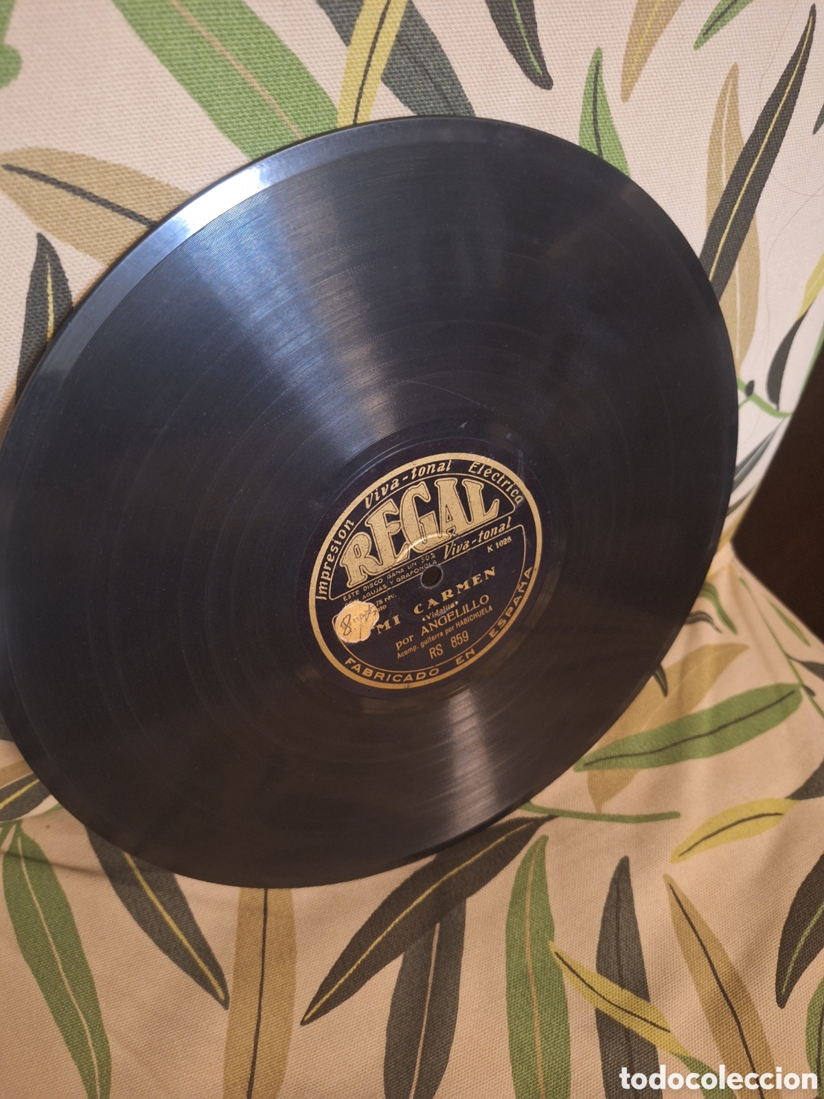 Discos de pizarra: 78 RPM ANGELILLO. - Foto 1